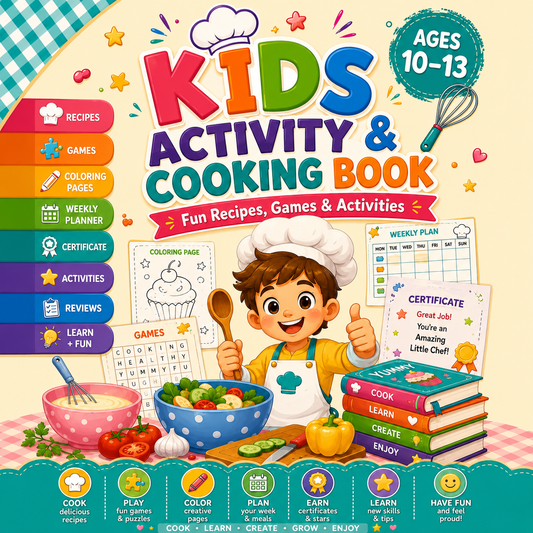 Kids Cooking Activity Book